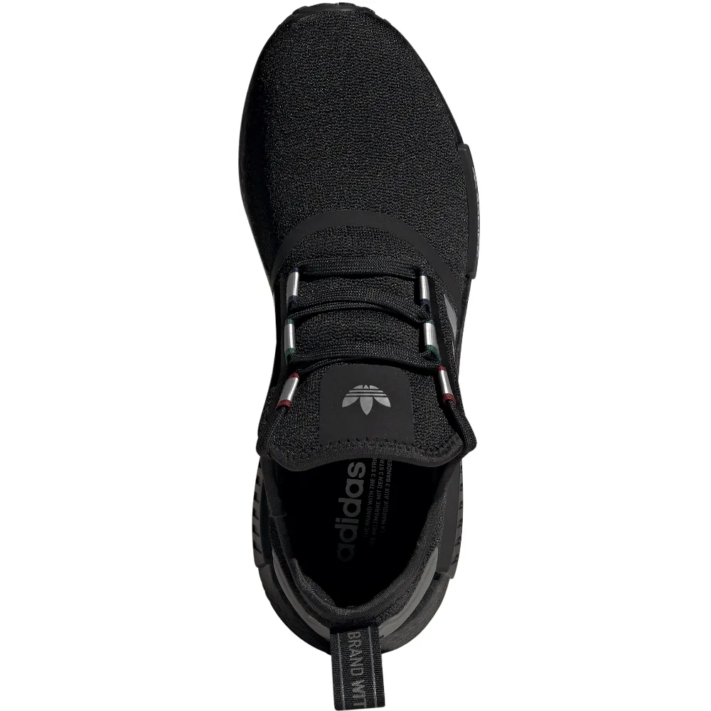 adidas NMD_R1 - Black / Silver / Burgundy