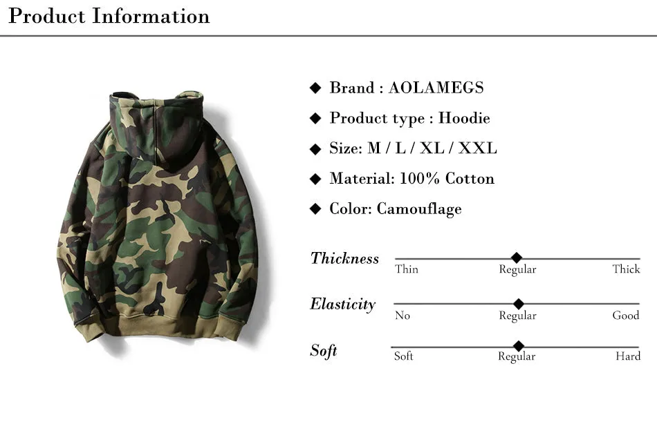 Army Green Camouflage Hood