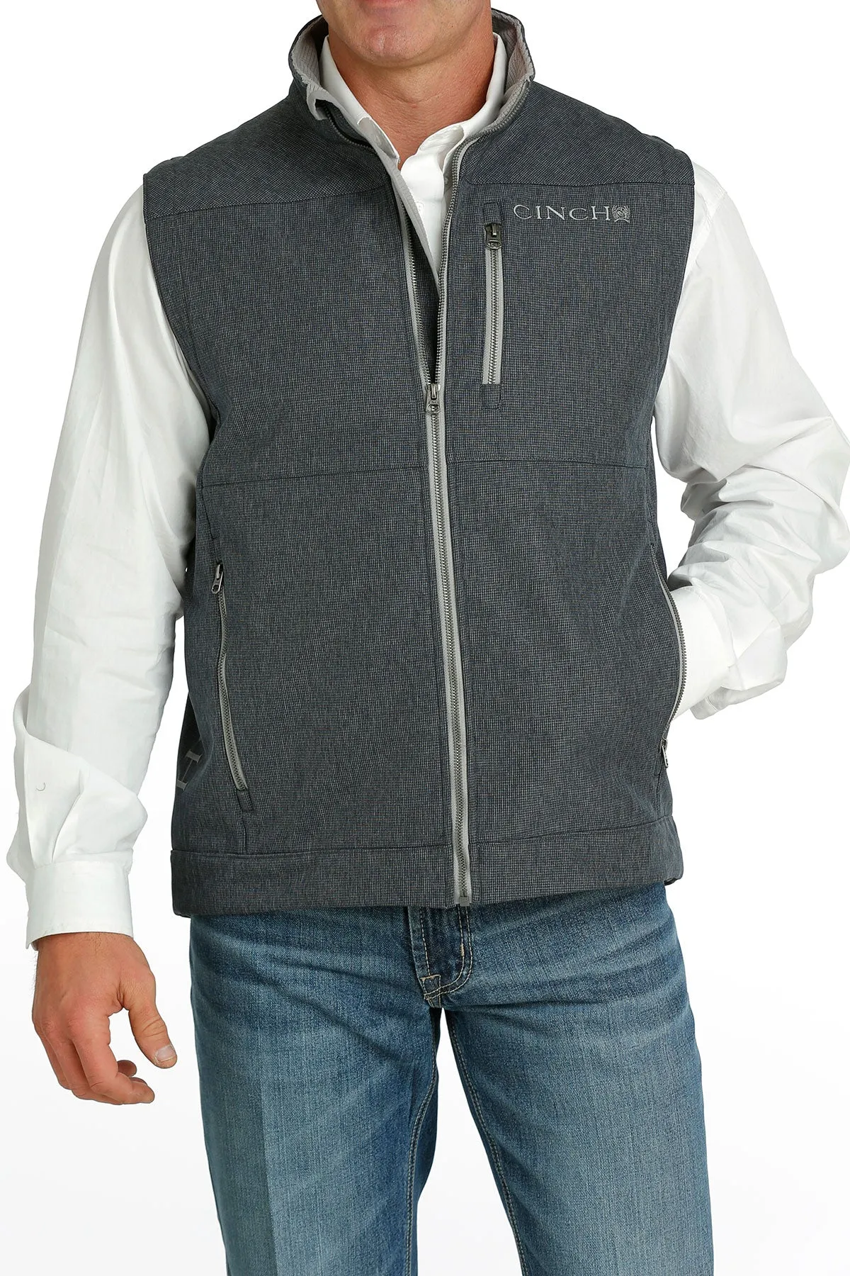 Cinch Men's Navy Bonded Vest