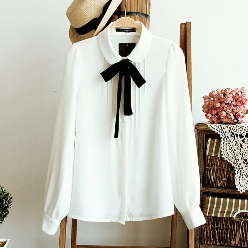 Elegant Bow Tie Blouses