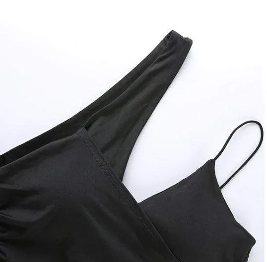 Gothic Asymmetric Crop Top