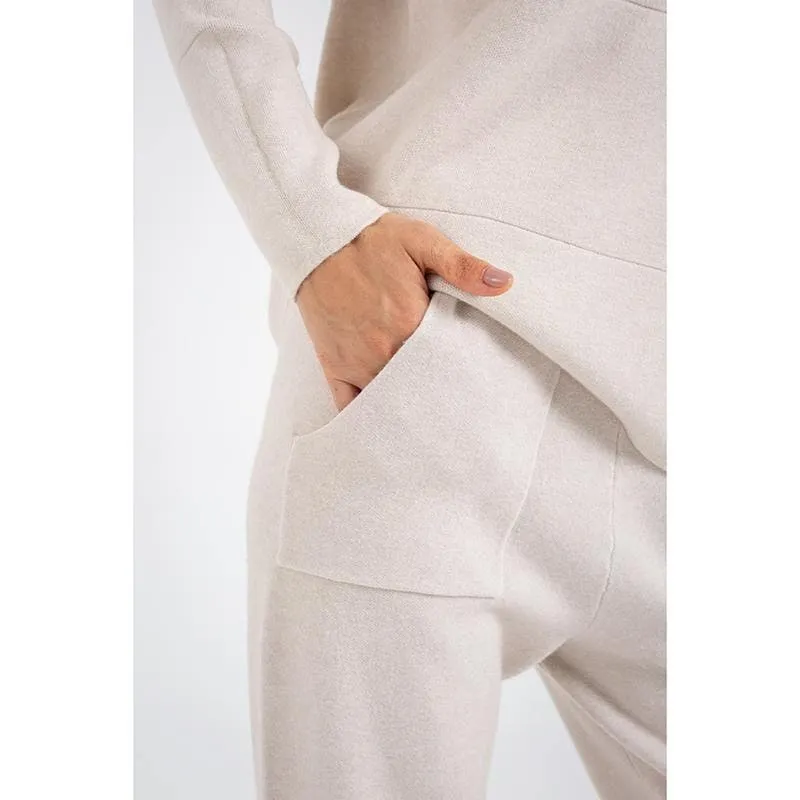 Long Sleeve Suit Pocket Knitted Sweater