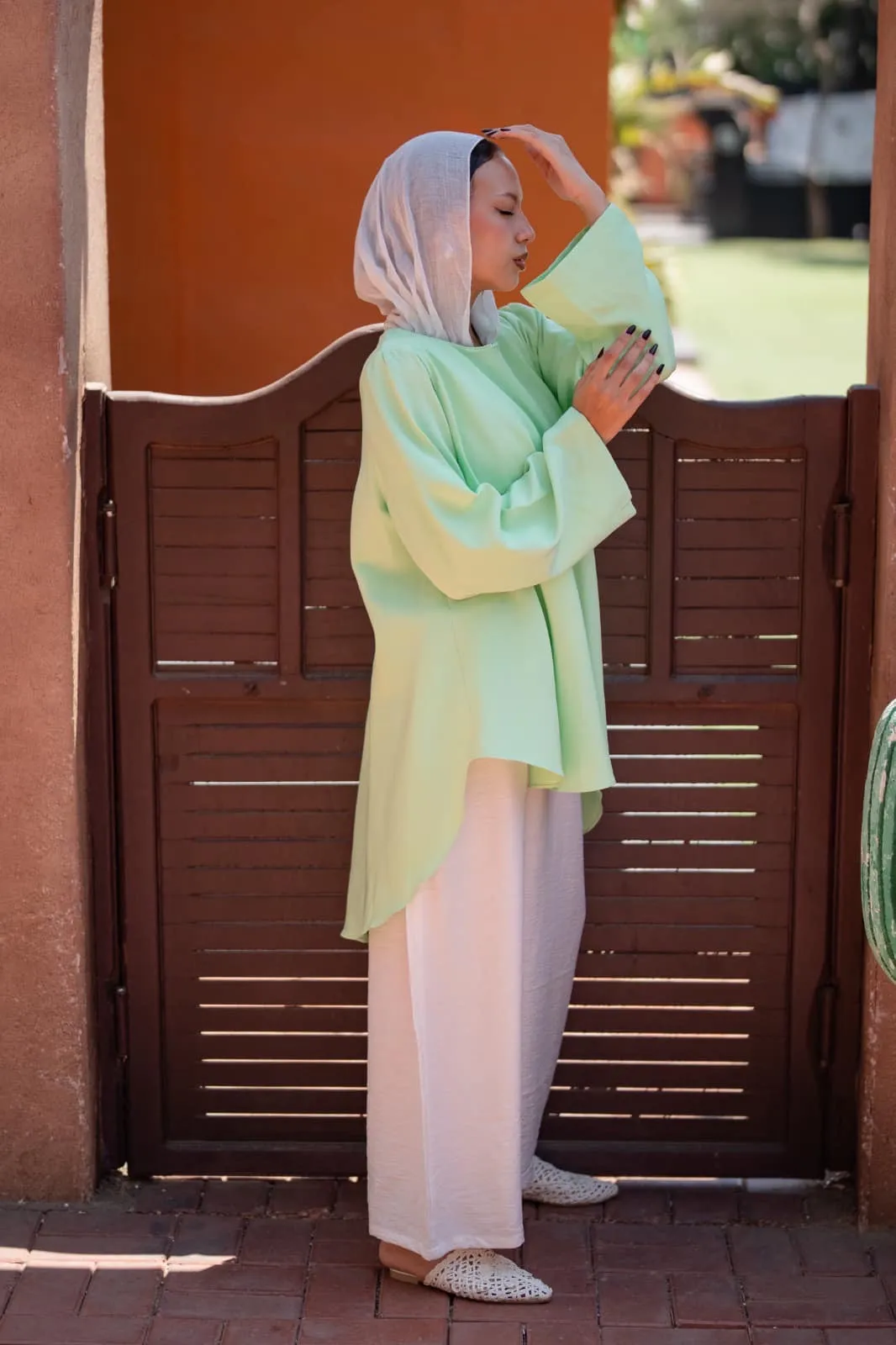 MILA BLOUSE- LIME