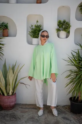MILA BLOUSE- LIME