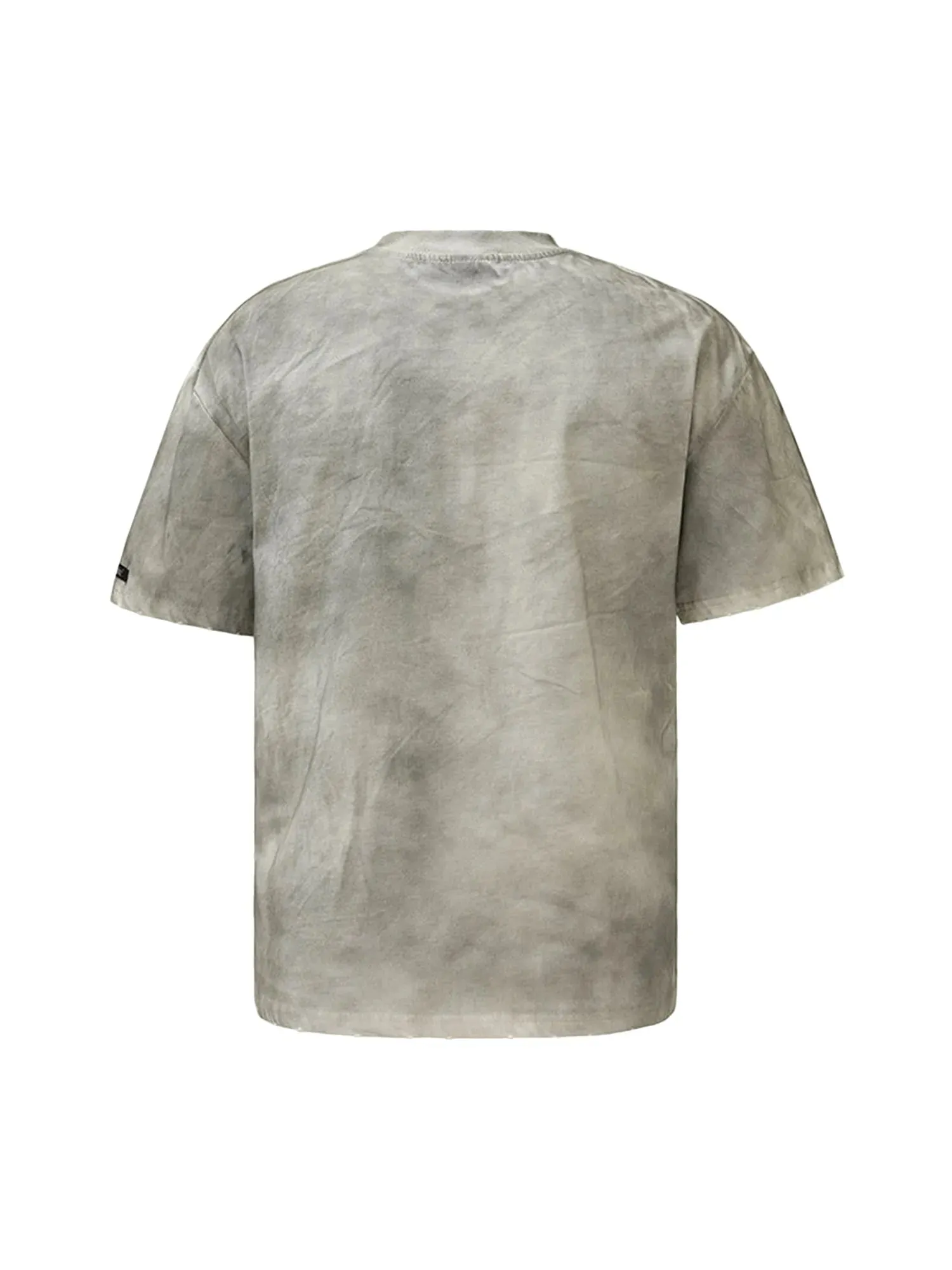 Mud-dyed Dirty Spray Cross Tee