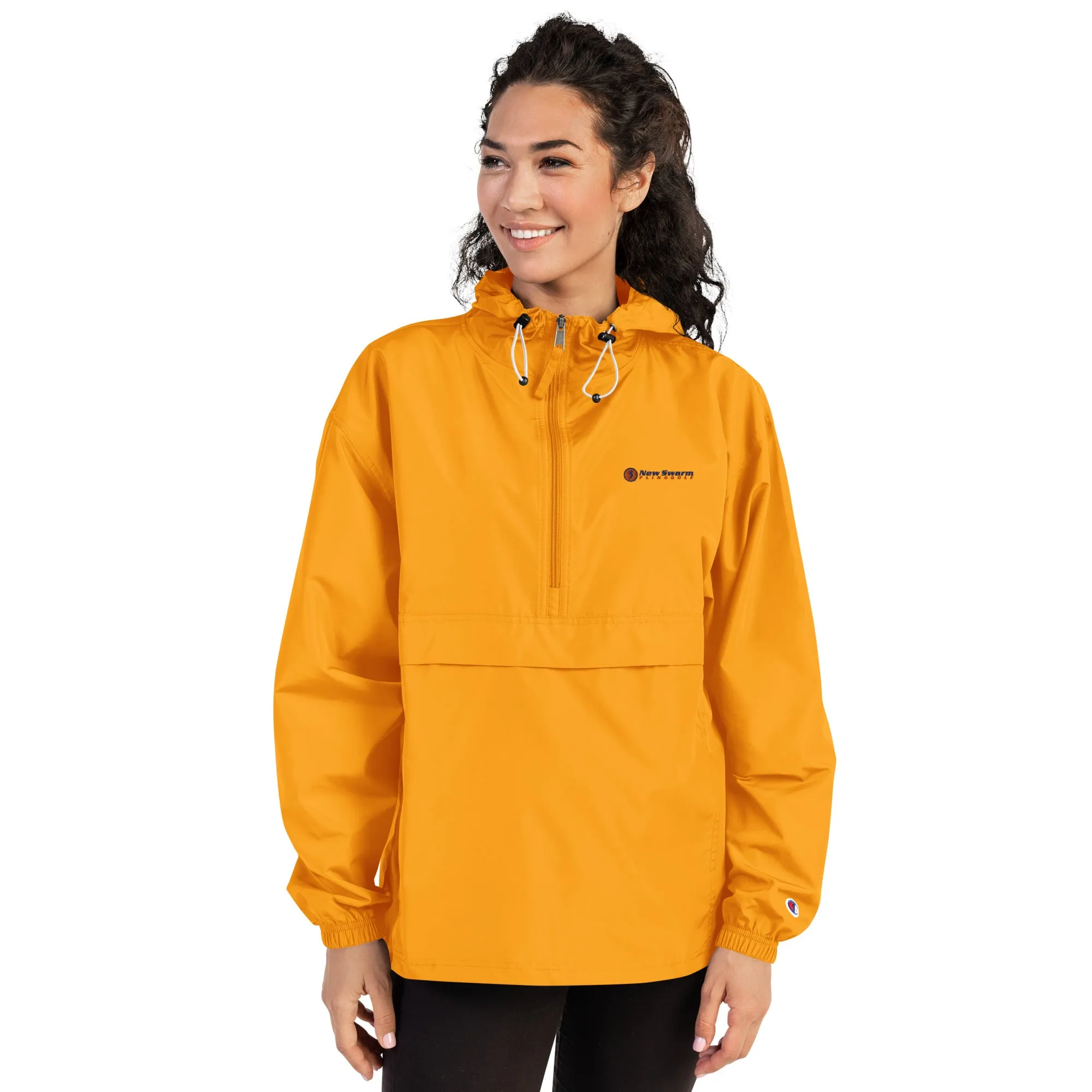 New Swarm Embroidered Champion Packable Jacket