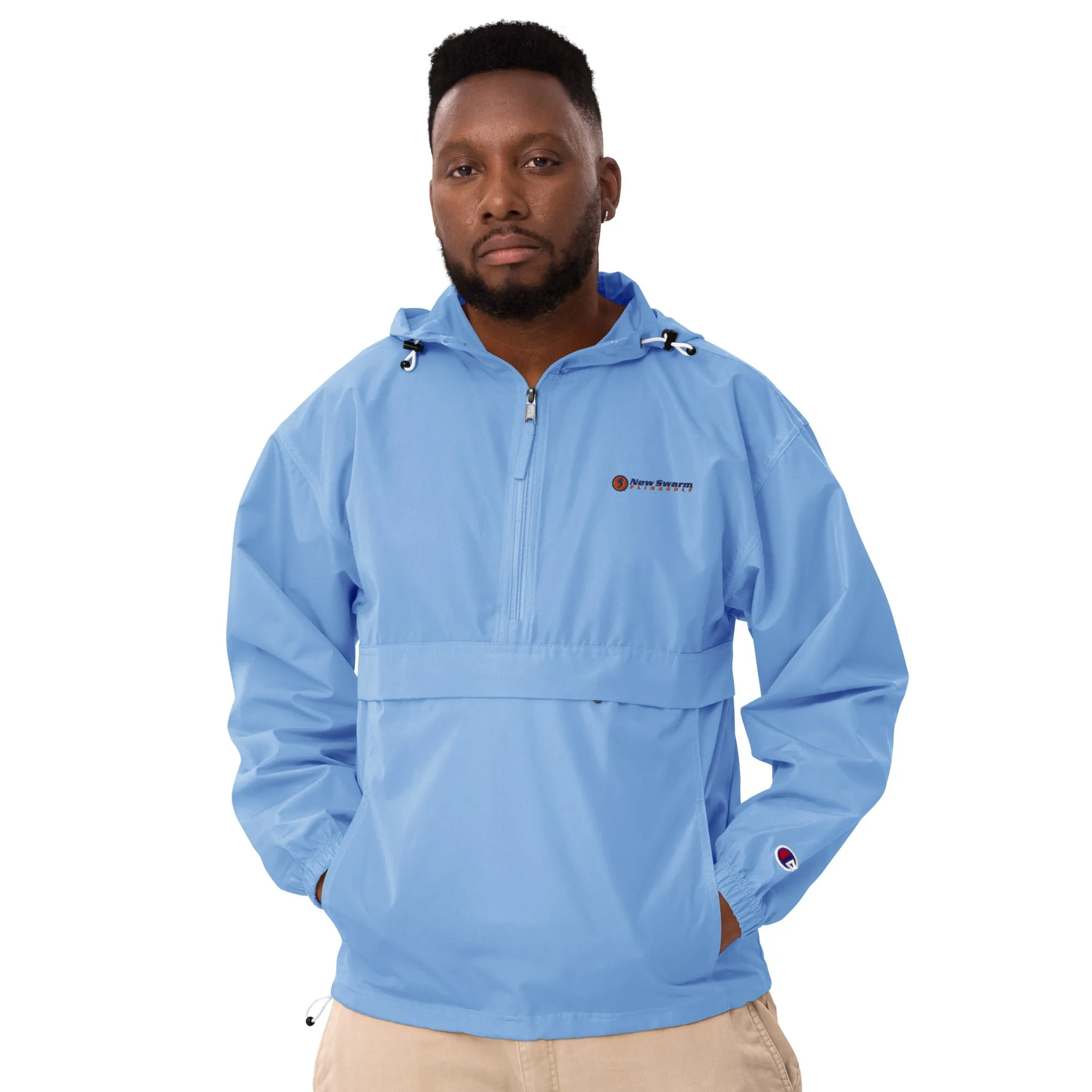 New Swarm Embroidered Champion Packable Jacket