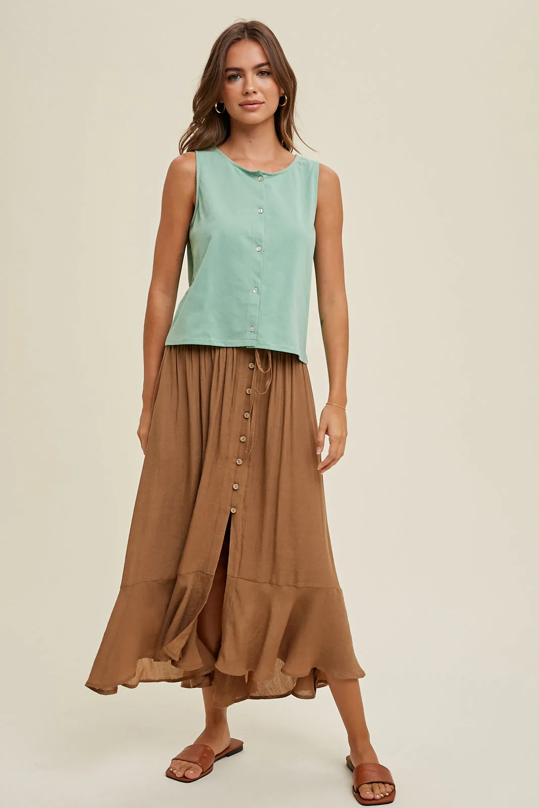 Relaxed Fit Crop Tank - FINAL SALE