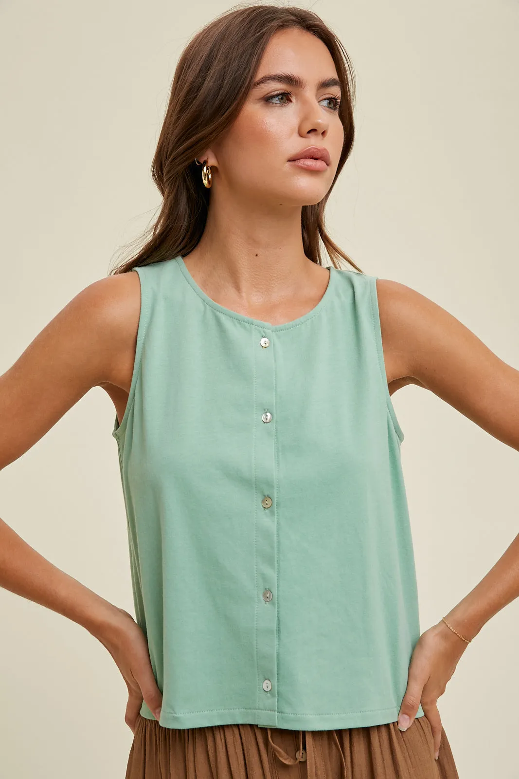 Relaxed Fit Crop Tank - FINAL SALE
