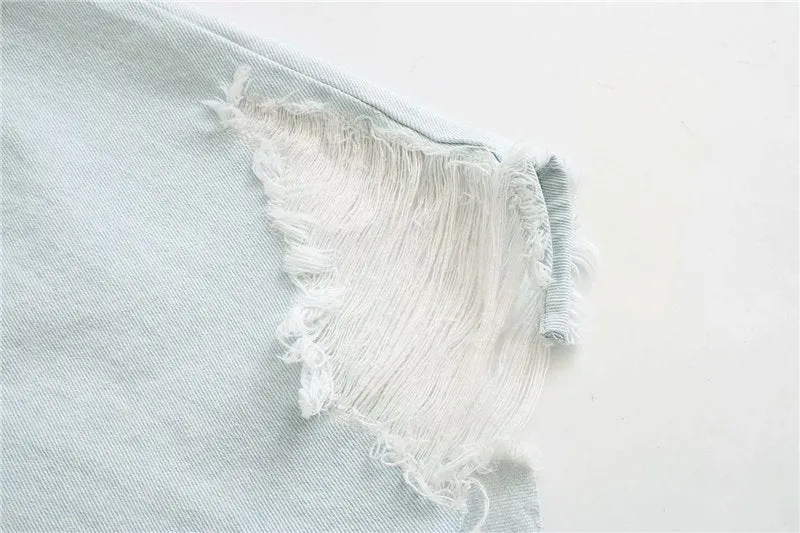 RIPPED DENIM SHIRT