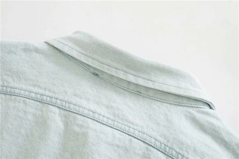 RIPPED DENIM SHIRT