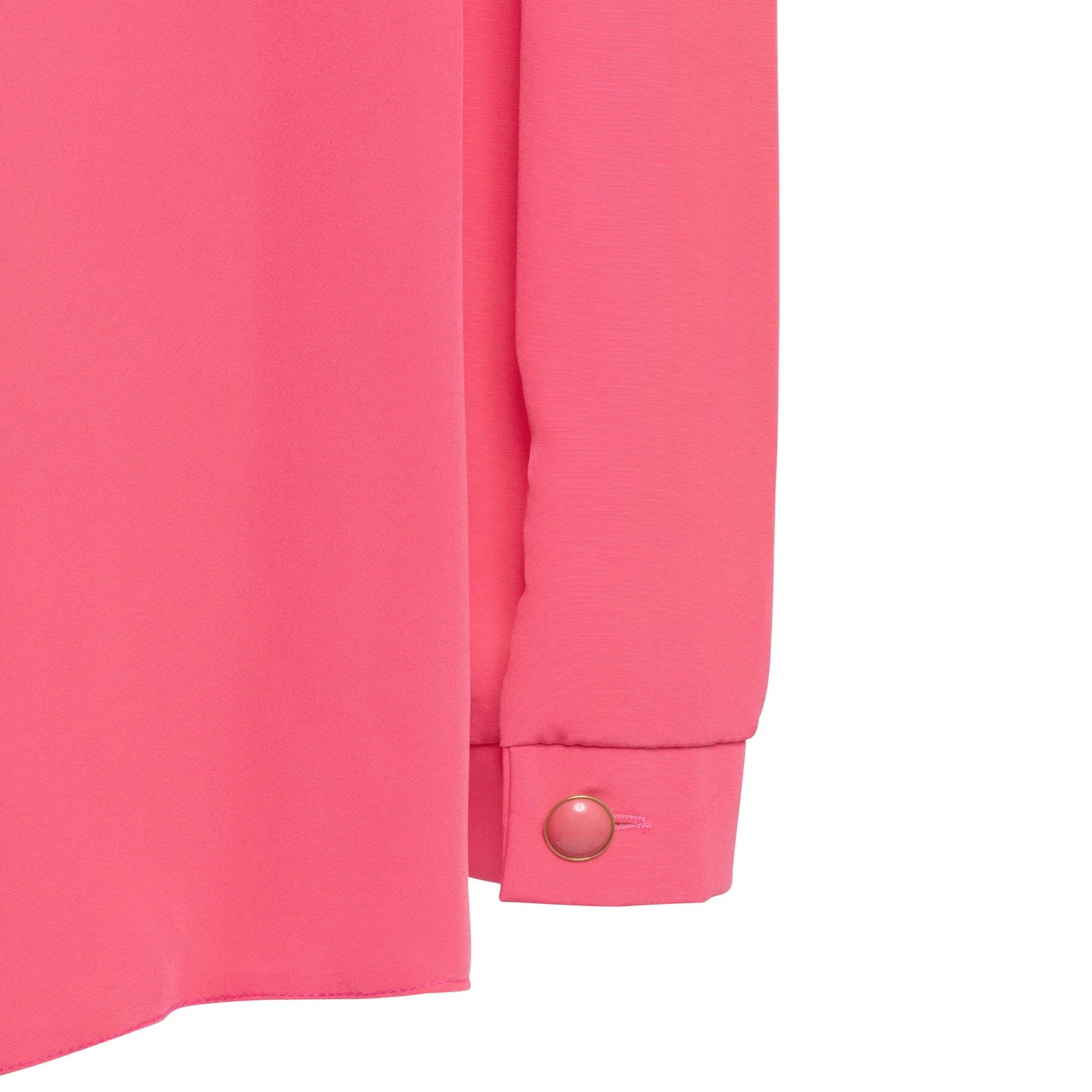 Satin Weave Eased Peasant Sleeve Blouse