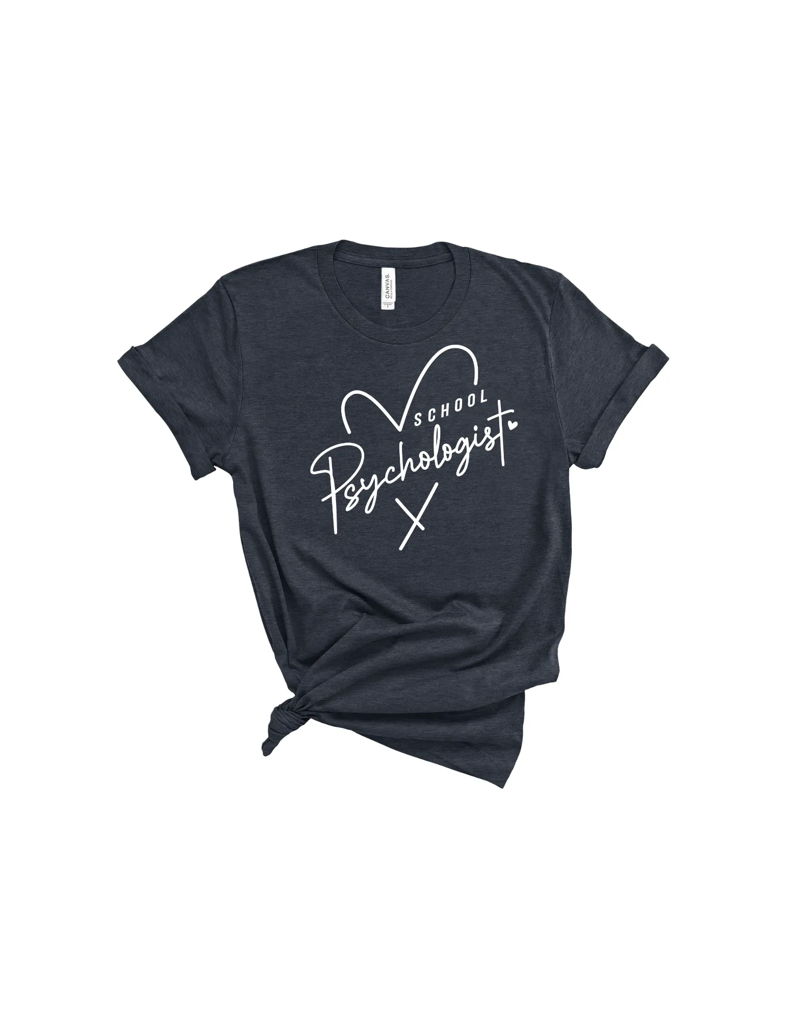 School Psychologist heart shirt