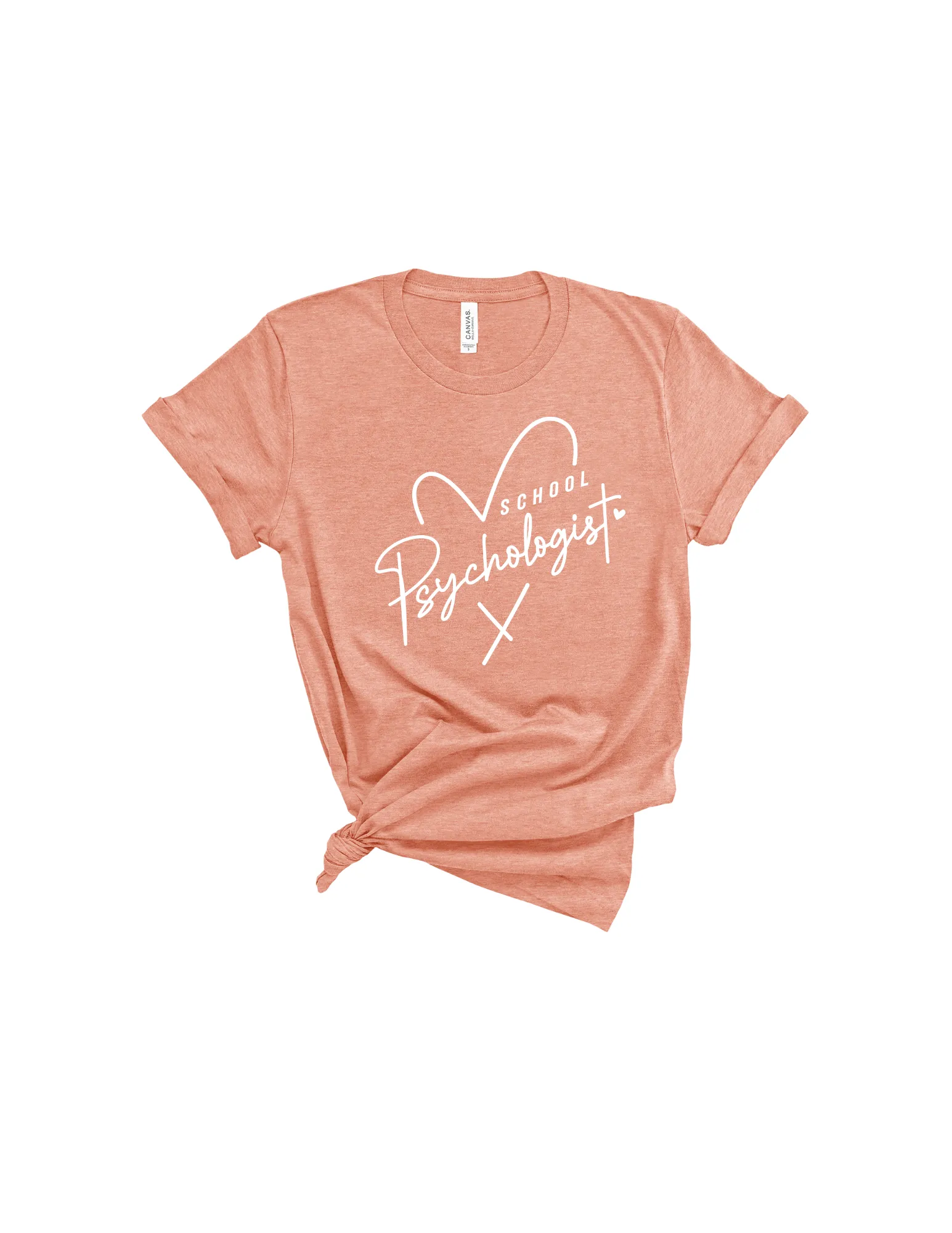 School Psychologist heart shirt