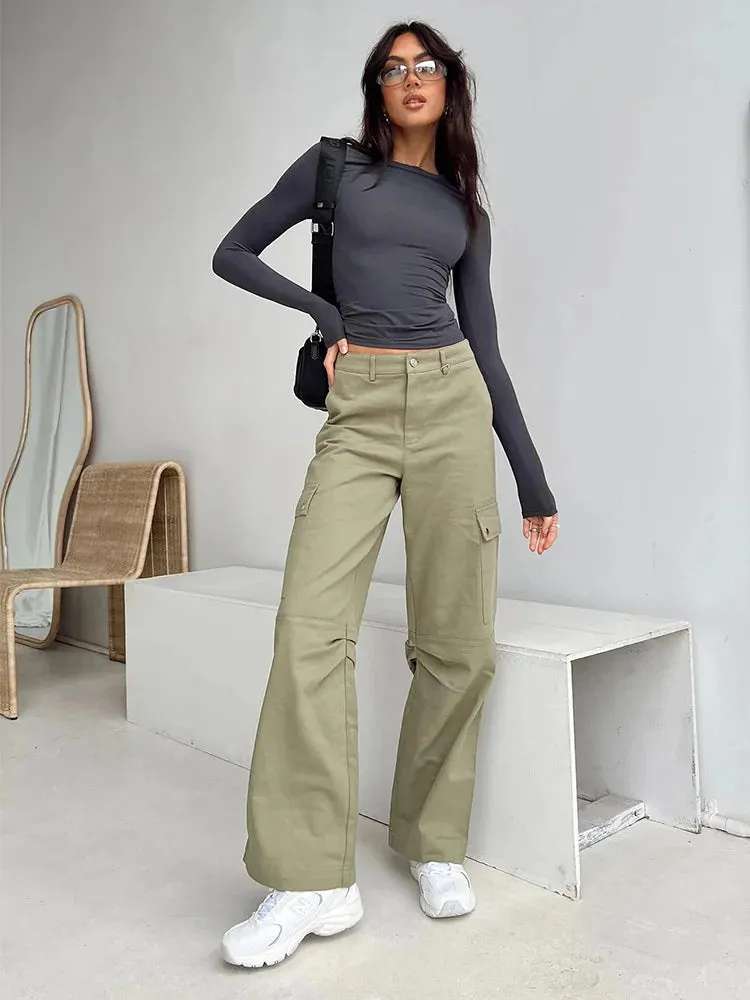 Women Casual Long Sleeve T-Shirts Solid Slim Fit