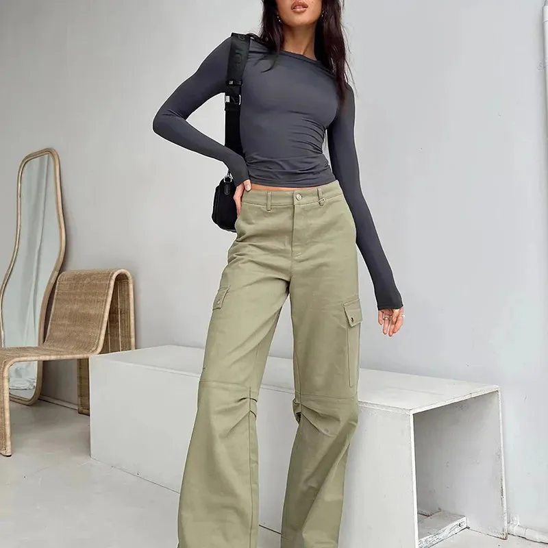 Women Casual Long Sleeve T-Shirts Solid Slim Fit